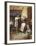 Playing with the Kittens-Joseph Clark-Framed Giclee Print