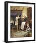 Playing with the Kittens-Joseph Clark-Framed Giclee Print