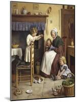 Playing with the Kittens-Joseph Clark-Mounted Giclee Print