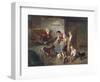 Playing with the Puppies-Adolf Eberle-Framed Giclee Print