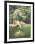 Playing with the Puppy-Alexander Rossi-Framed Giclee Print