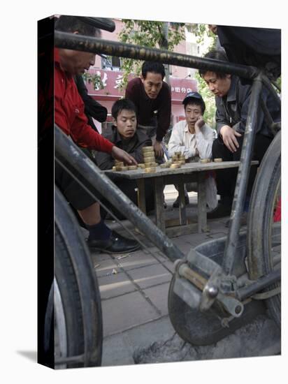 Playing Xiangqi, Chinese Chess, on the Streets of Beijing, China-Andrew Mcconnell-Stretched Canvas