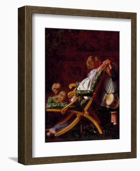 Playmates, 1866-Arthur Boyd Houghton-Framed Giclee Print