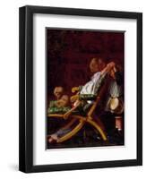 Playmates, 1866-Arthur Boyd Houghton-Framed Giclee Print