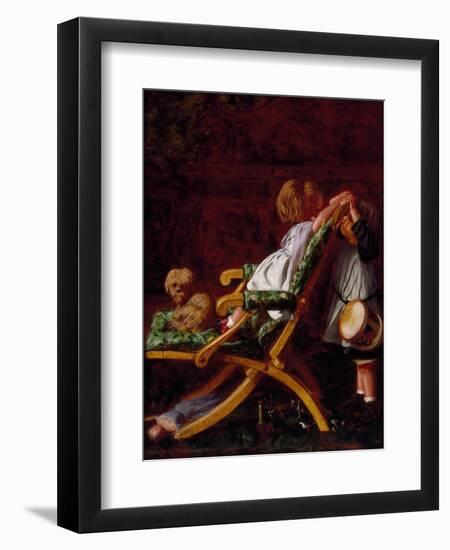 Playmates, 1866-Arthur Boyd Houghton-Framed Giclee Print