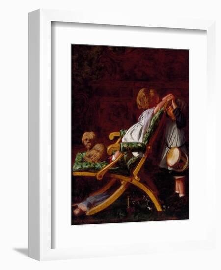 Playmates, 1866-Arthur Boyd Houghton-Framed Giclee Print