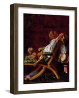 Playmates, 1866-Arthur Boyd Houghton-Framed Giclee Print