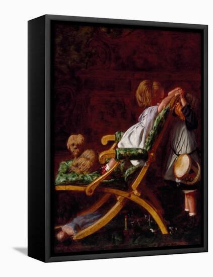 Playmates, 1866-Arthur Boyd Houghton-Framed Stretched Canvas