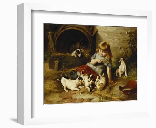 Playmates, 1890-Walter Hunt-Framed Giclee Print