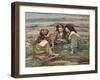 Playmates, 1908-Edward Atkinson Hornel-Framed Giclee Print