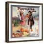 Playmates Brand - Redlands, California - Citrus Crate Label-Lantern Press-Framed Art Print