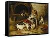 Playmates-Walter Hunt-Framed Stretched Canvas