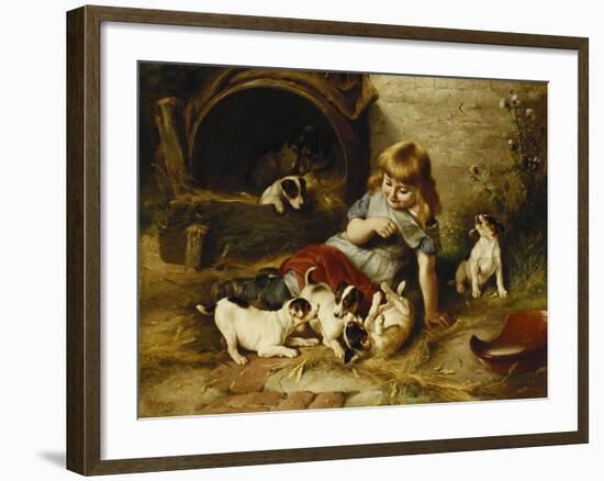 Playmates-Walter Hunt-Framed Giclee Print