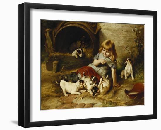 Playmates-Walter Hunt-Framed Giclee Print