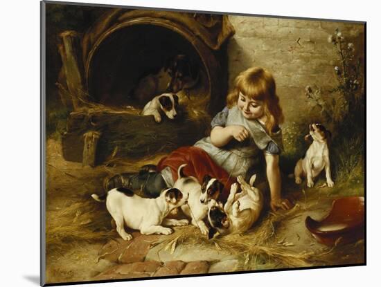 Playmates-Walter Hunt-Mounted Giclee Print