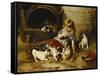 Playmates-Walter Hunt-Framed Stretched Canvas