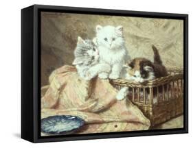 Playmates-Henriette Ronner-Knip-Framed Stretched Canvas