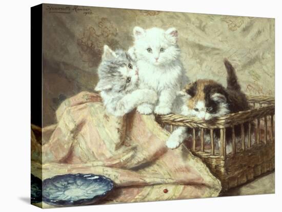 Playmates-Henriette Ronner-Knip-Stretched Canvas