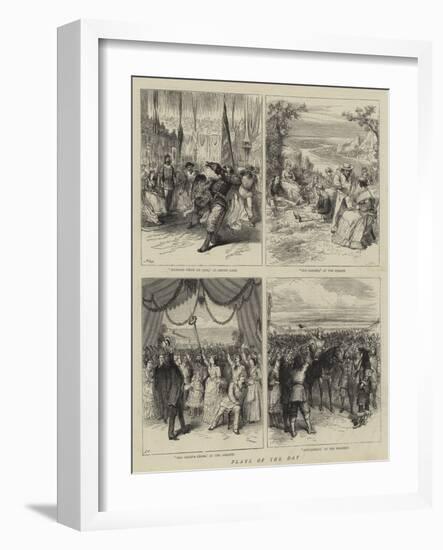 Plays of the Day-Godefroy Durand-Framed Giclee Print