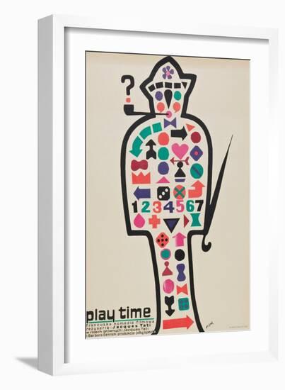 Playtime, 1967, Directed by Jacques Tati-null-Framed Premium Giclee Print
