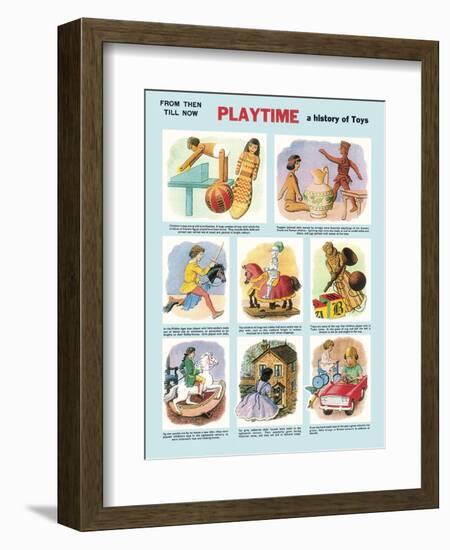 Playtime, a History of Toys-Ronald Lampitt-Framed Giclee Print