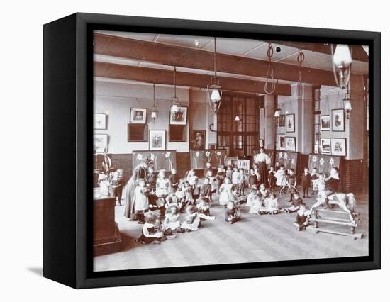 Playtime, John Ruskin School, Southwark, London, 1908-null-Framed Stretched Canvas