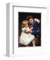 Playtime with Kittens-Arthur Elsley-Framed Premium Giclee Print