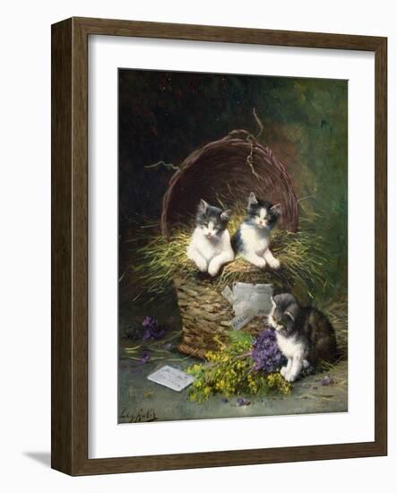 Playtime-Leon-charles Huber-Framed Giclee Print