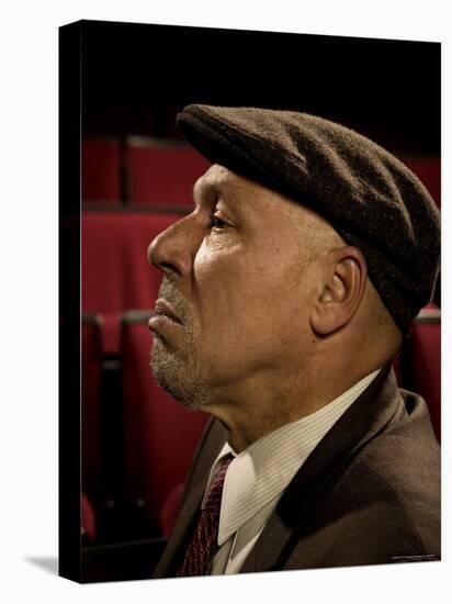 Playwright August Wilson, Photographed at the Yale Repertory Theater in New Haven, Conn-Ted Thai-Stretched Canvas