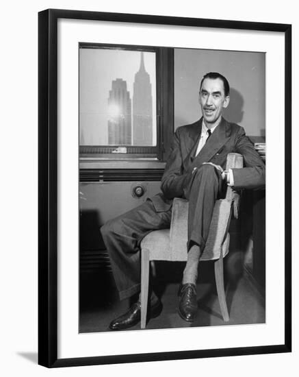 Playwright Robert E. Sherwood-null-Framed Photographic Print