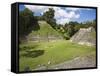 Plaza a Temple, Mayan Ruins, Caracol, Belize, Central America-Jane Sweeney-Framed Stretched Canvas