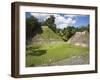 Plaza a Temple, Mayan Ruins, Caracol, Belize, Central America-Jane Sweeney-Framed Premium Photographic Print