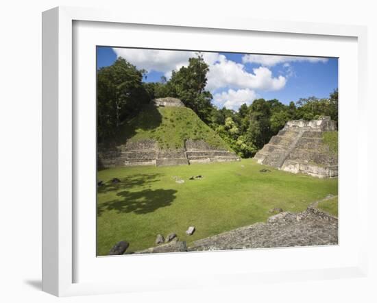 Plaza a Temple, Mayan Ruins, Caracol, Belize, Central America-Jane Sweeney-Framed Photographic Print