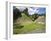 Plaza a Temple, Mayan Ruins, Caracol, Belize, Central America-Jane Sweeney-Framed Photographic Print