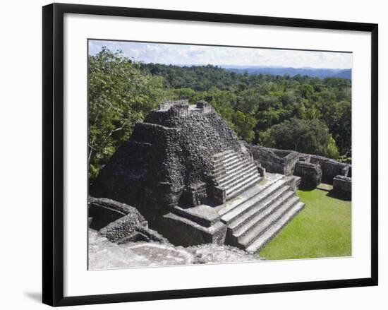 Plaza B Temple, Mayan Ruins, Caracol, Belize, Central America-Jane Sweeney-Framed Photographic Print