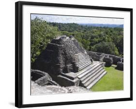 Plaza B Temple, Mayan Ruins, Caracol, Belize, Central America-Jane Sweeney-Framed Photographic Print