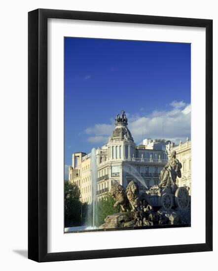 Plaza Cibeles, Madrid, Spain-Peter Adams-Framed Photographic Print