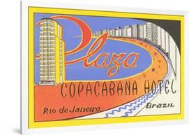 Plaza Copacaban Hotel, Rio de Janeiro-null-Framed Art Print