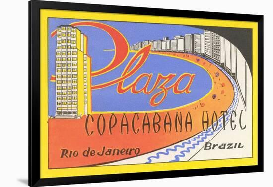 Plaza Copacaban Hotel, Rio de Janeiro-null-Framed Art Print