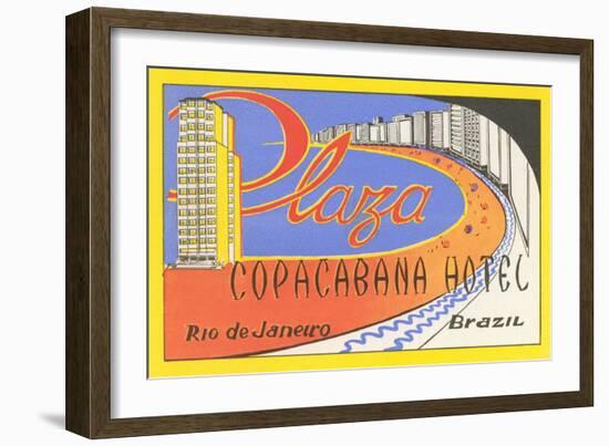 Plaza Copacaban Hotel, Rio de Janeiro-null-Framed Art Print