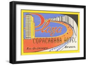 Plaza Copacaban Hotel, Rio de Janeiro-null-Framed Art Print