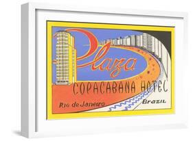 Plaza Copacaban Hotel, Rio de Janeiro-null-Framed Art Print