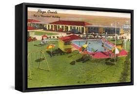 Plaza Courts Motel, Houston, Texas-null-Framed Stretched Canvas