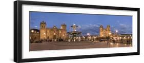 Plaza de Armas at Dusk, Cuzco, Peru-Michele Falzone-Framed Photographic Print