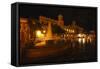 Plaza De Armas at Night, San Juan, PR-George Oze-Framed Stretched Canvas