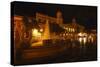 Plaza De Armas at Night, San Juan, PR-George Oze-Stretched Canvas