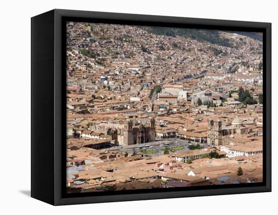 Plaza De Armas, Cusco, Peru-Diane Johnson-Framed Stretched Canvas