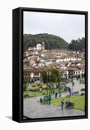 Plaza De Armas, Cuzco, UNESCO World Heritage Site, Peru, South America-Yadid Levy-Framed Stretched Canvas