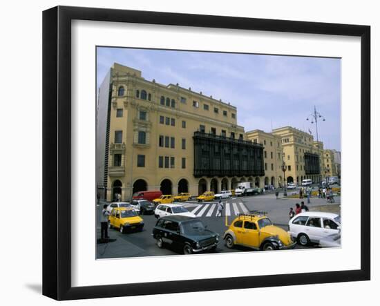 Plaza De Armas, Lima, Peru, South America-Jane Sweeney-Framed Photographic Print