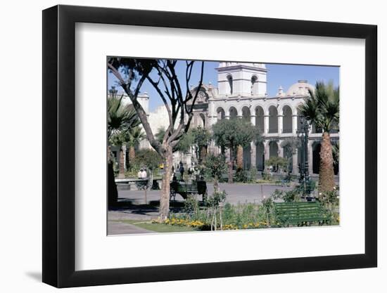 Plaza De Armas, Main Square, Arequipa, Unesco World Heritage Site, Peru, South America-Walter Rawlings-Framed Photographic Print